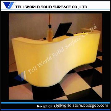 LED Lighting Transparent Reception Desk (TW-MART-023)